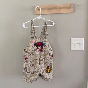 Spider-Man Vintage Y2K Camouflage Overall Size 3T Months Embroidered